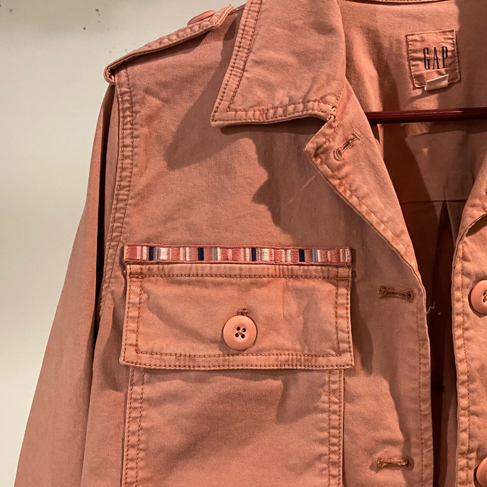 Military Style Pink Jacket from Gap - Picture 7 of 10